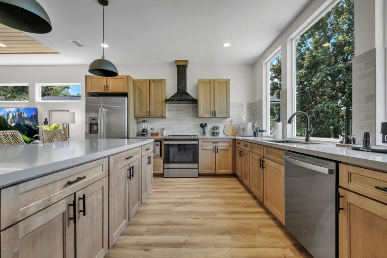 Kitchen cabinet view